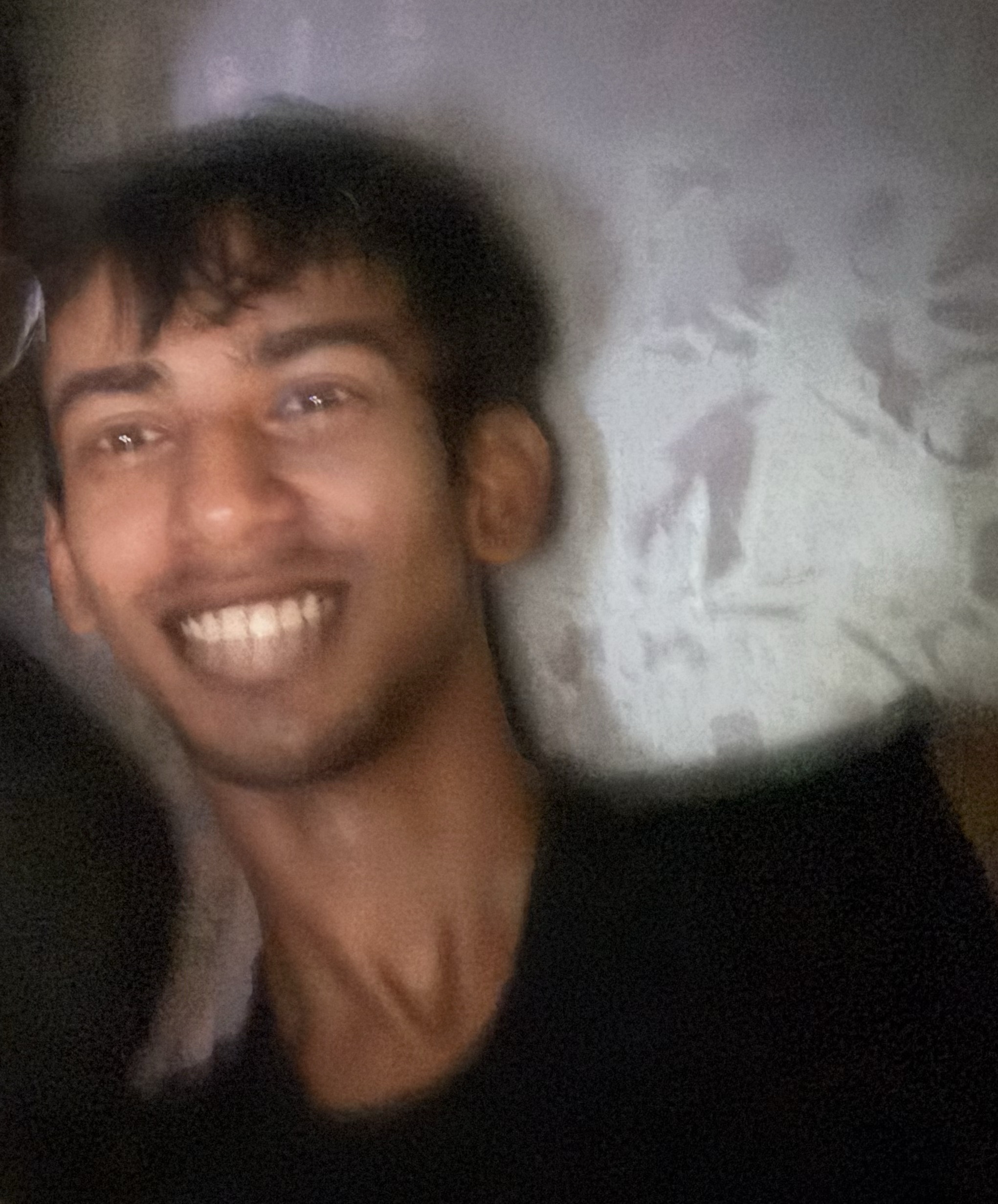 Me, sleep-deprived and existing